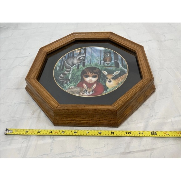 VTG. Margaret Keane Franklin Mint Plate Wendy's Wooded Wonderland Big Eye Eyes - Picture 9 of 12